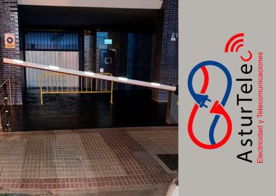 instalación de barrera parking garaje en Salinas Asturias