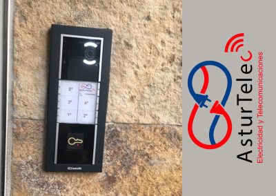 Instalación de micro vídeoportero comunidad de vecinos Avilés Asturias