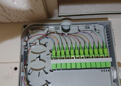 trabajo de instalación de fibra en Asturias