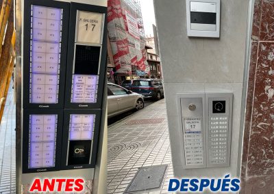 Instalación de micro vídeoportero comunidad de vecinos Avilés Asturias